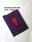 HANDLOOM RAW SILK KURTI -HA36