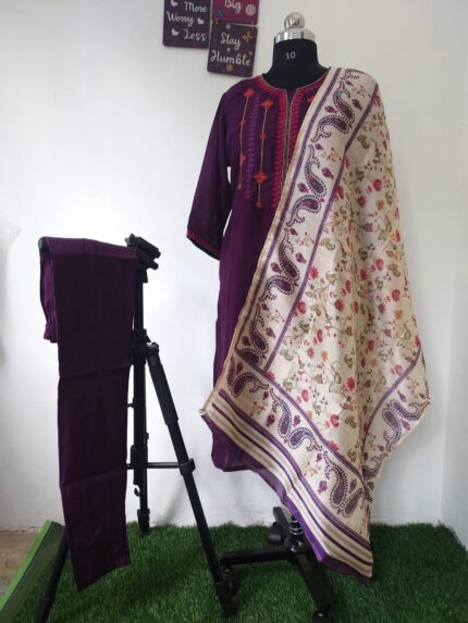 VICHITHRA SILK KURTI SET -VSK04
