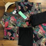 V Neck Vatican Silk Set - VS04