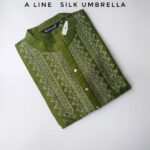 ALINE SILK GREEN KURTI-ASK02