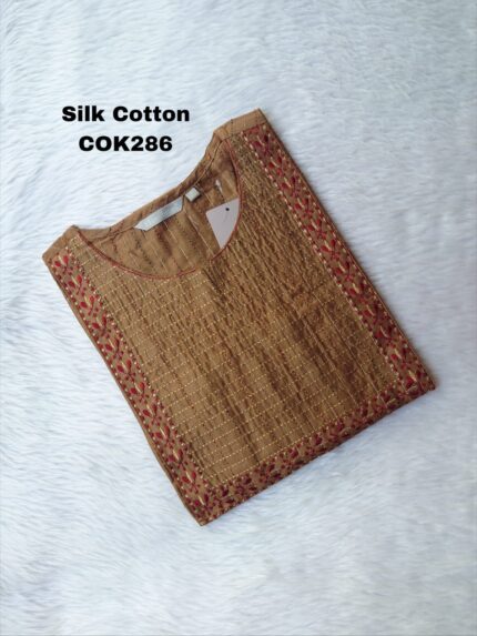 SILK COTTON KURTIS- COK286