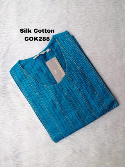 SILK COTTON KURTIS- COK288
