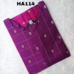 HANDLOOM RAW SILK KURTI -HA114