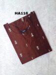 HANDLOOM RAW SILK KURTI -HA116