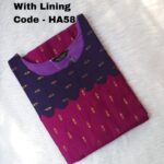 HANDLOOM RAW SILK KURTI -HA58