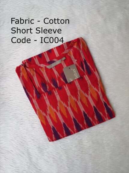 IKKAT COTTON KURTI-IC004