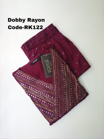DOBBY RAYON CO-ORD SET-RK122