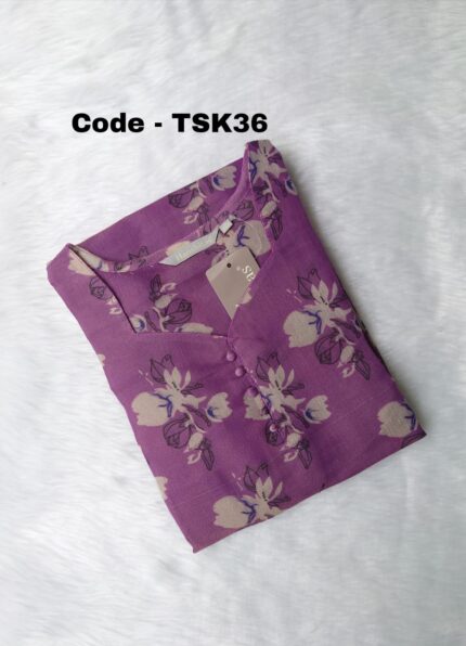 TISSSUE SILK KURTI -TSK36