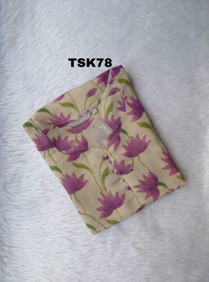 TISSSUE SILK KURTI -TSK78